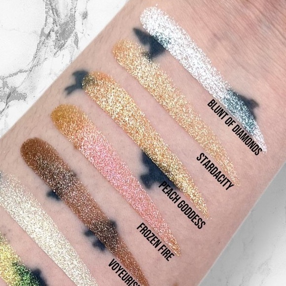 Jeffree Star Cosmetics Peach Goddess Gold Eye Gloss Powder One Size NIB - Picture 4 of 16